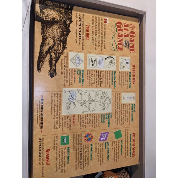 Jumanji Seek to Find Board Game Fantasy Adventure in Wooden Box 2-4 Players 8+ - Picture 9 of 11